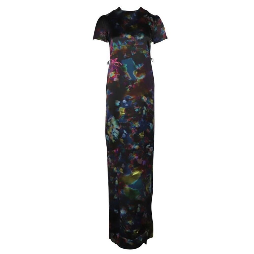 Erdem Aurelia Printed Silk Maxi Dress in Multicolor Silk